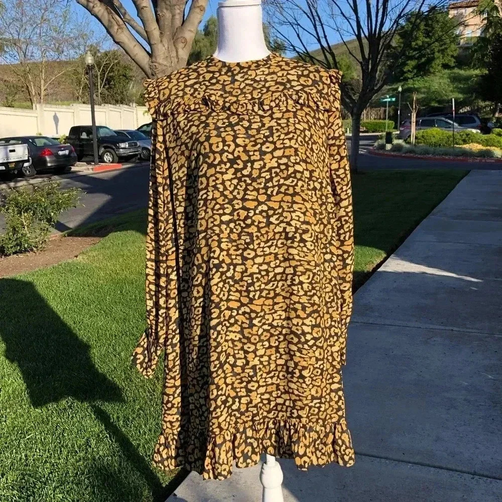 Who What Wear Cheetah Print Dress 1X NWT